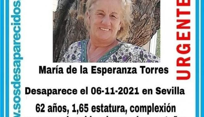 Buscan a María de la Esperanza Torres en Sevilla