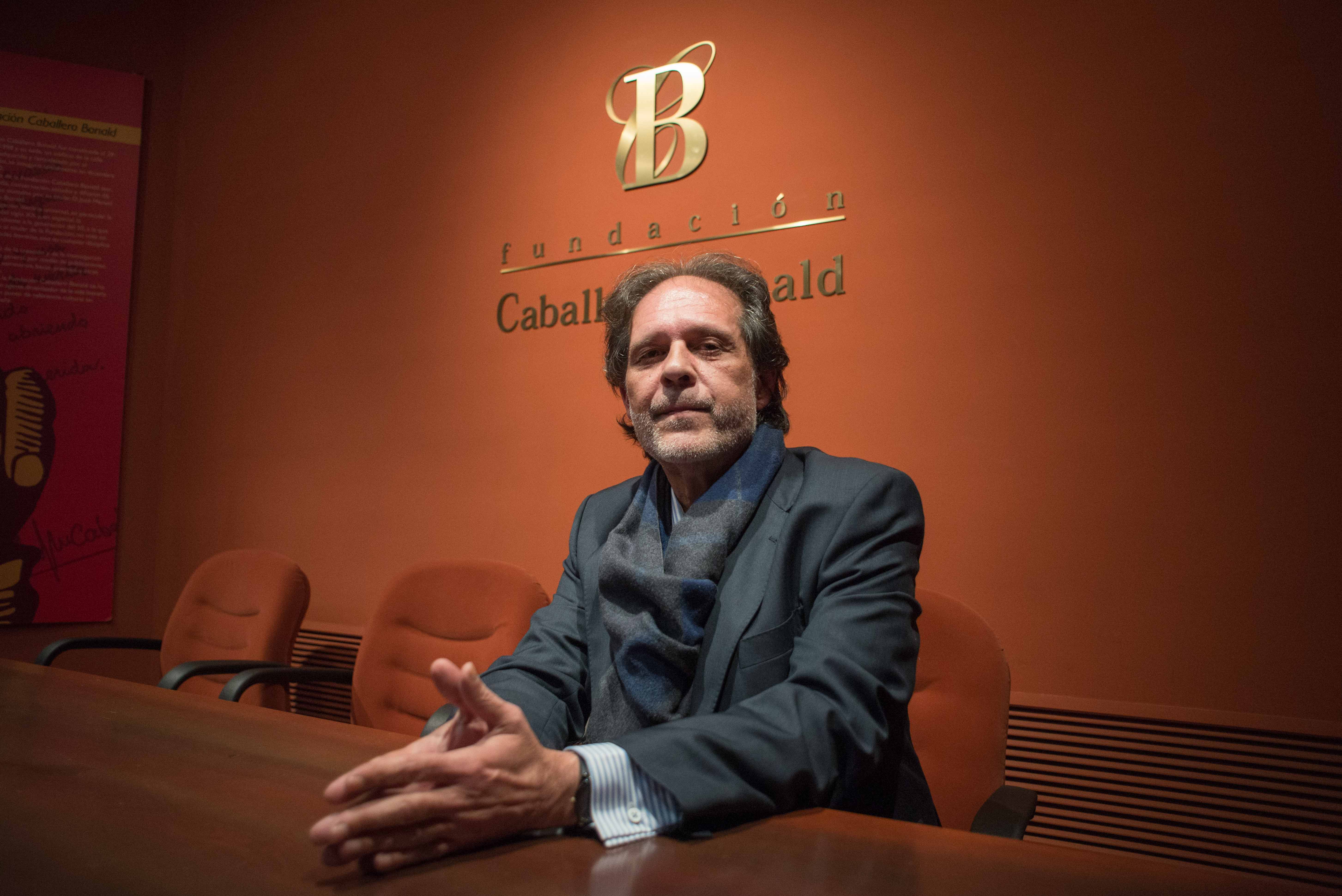 Joaquín López Bustamante, momentos antes de impartir su conferencia 'El léxico caló y romaní en el cante flamenco'. FOTO: MANU GARCÍA. 