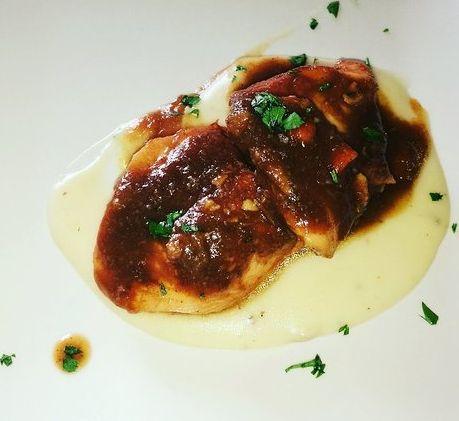 Un plato de La Punta del Sur, uno de los restaurantes de Cádiz con mejor puntuación.