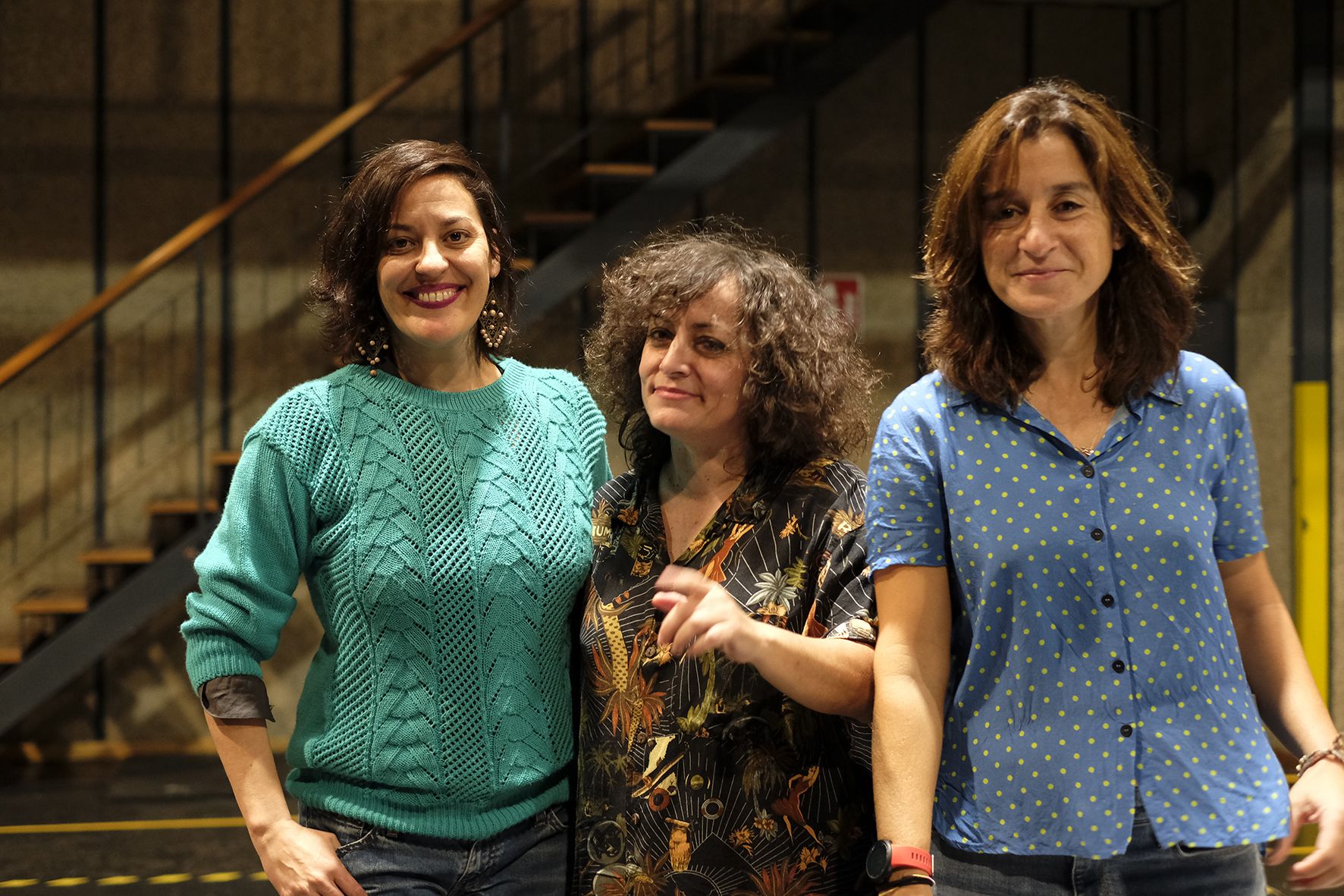 Las tres creadoras andaluzas de 'El Silencio de lo Viejo', proyecto de investigación y creación contemporánea en torno a la vejez. De izquierda a derecha: María J Castañeda, Marta S Ortega y Laura Zorrilla.