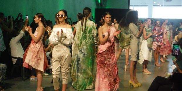Desfile de moda sostenible, en una imagen de archivo.