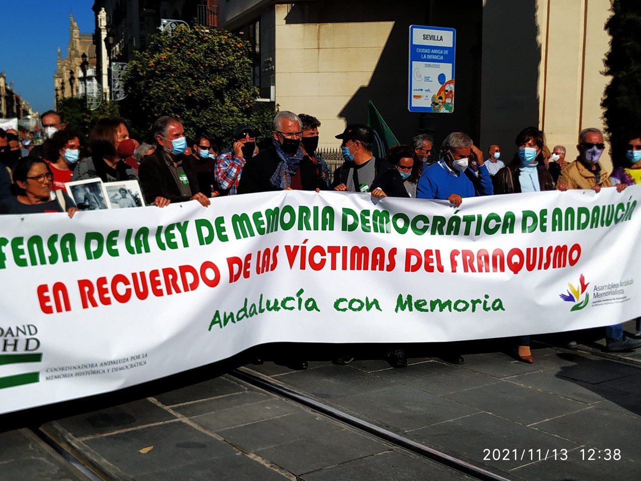 Manifestación por la Ley de Memoria Histórica en Sevilla