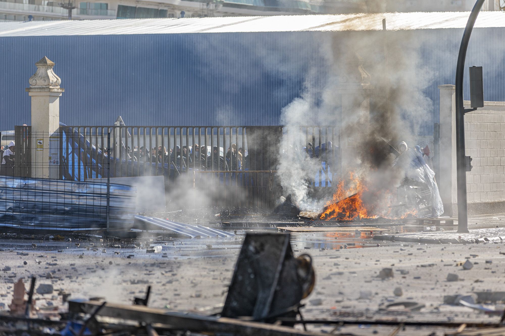 Imagen de la huelga del metal de 2021.