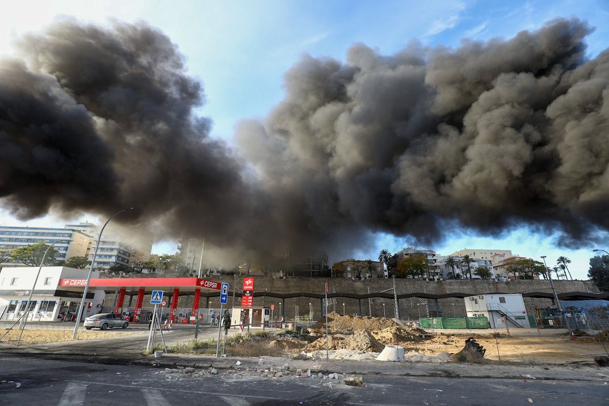 Imagen de la huelga del metal de 2021.