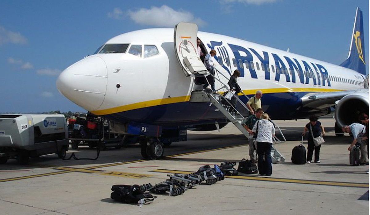 Un avión de Ryanair en una imagen reciente.