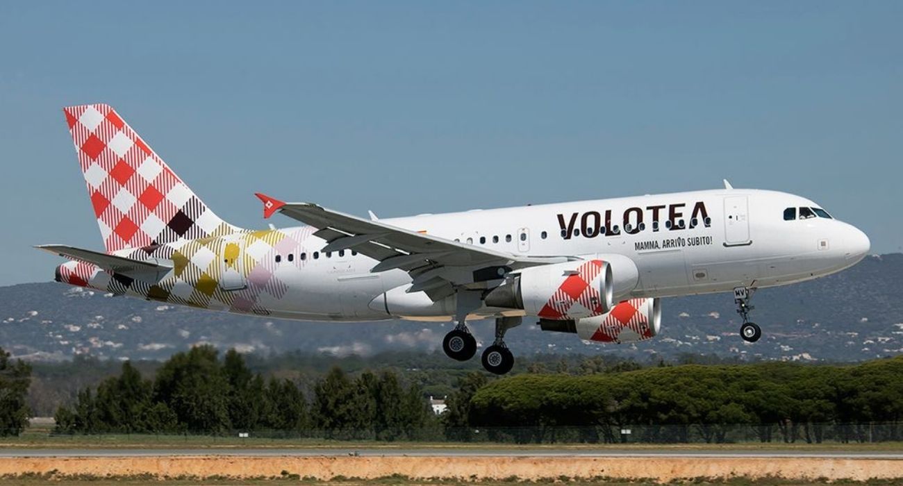 Un avión de la compañía Volotea.