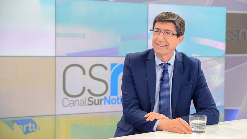 El vicepresidente de la Junta, Juan Marín, en una entrevista pasada en Canal Sur Televisión.