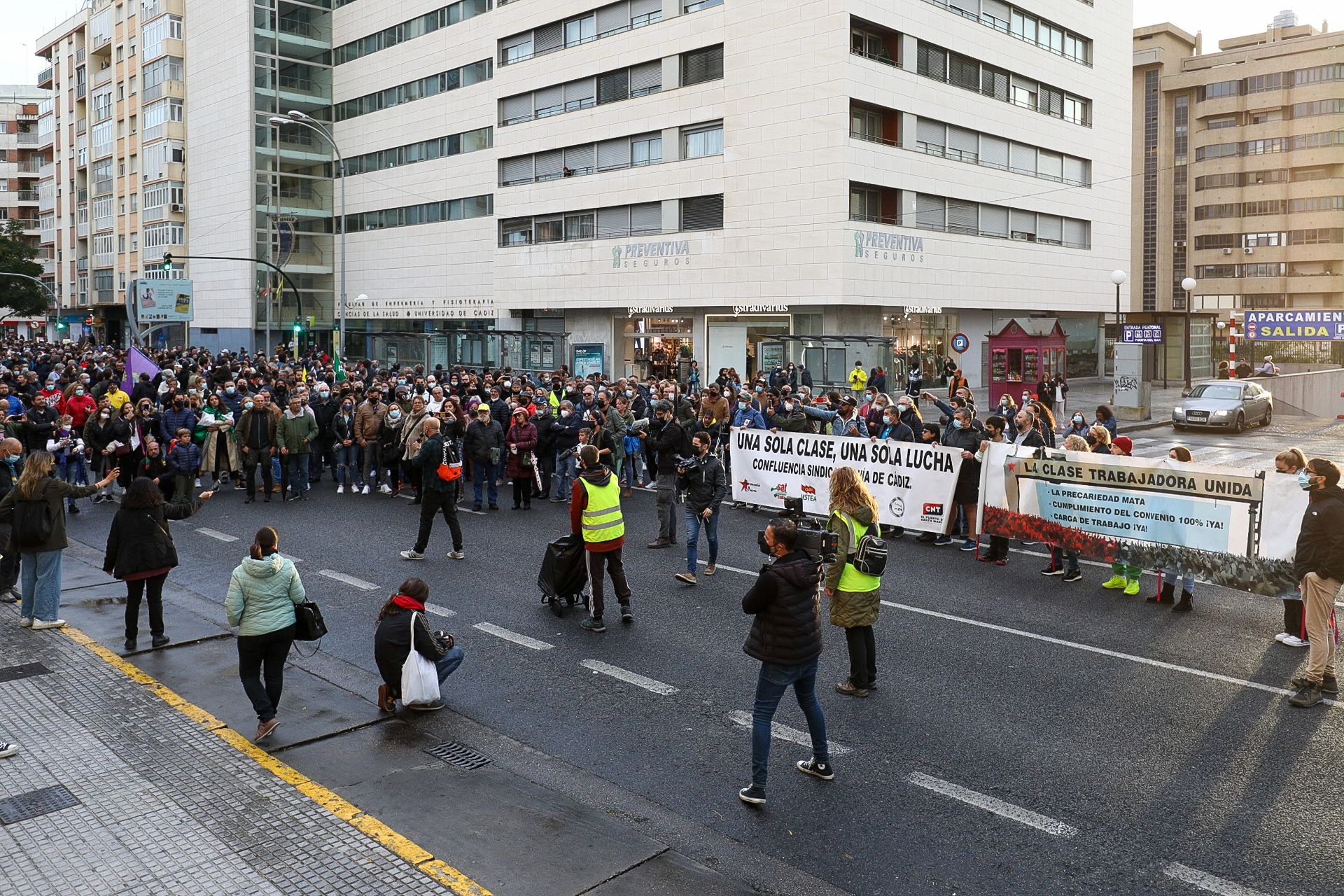 Un momento de la manifestación.