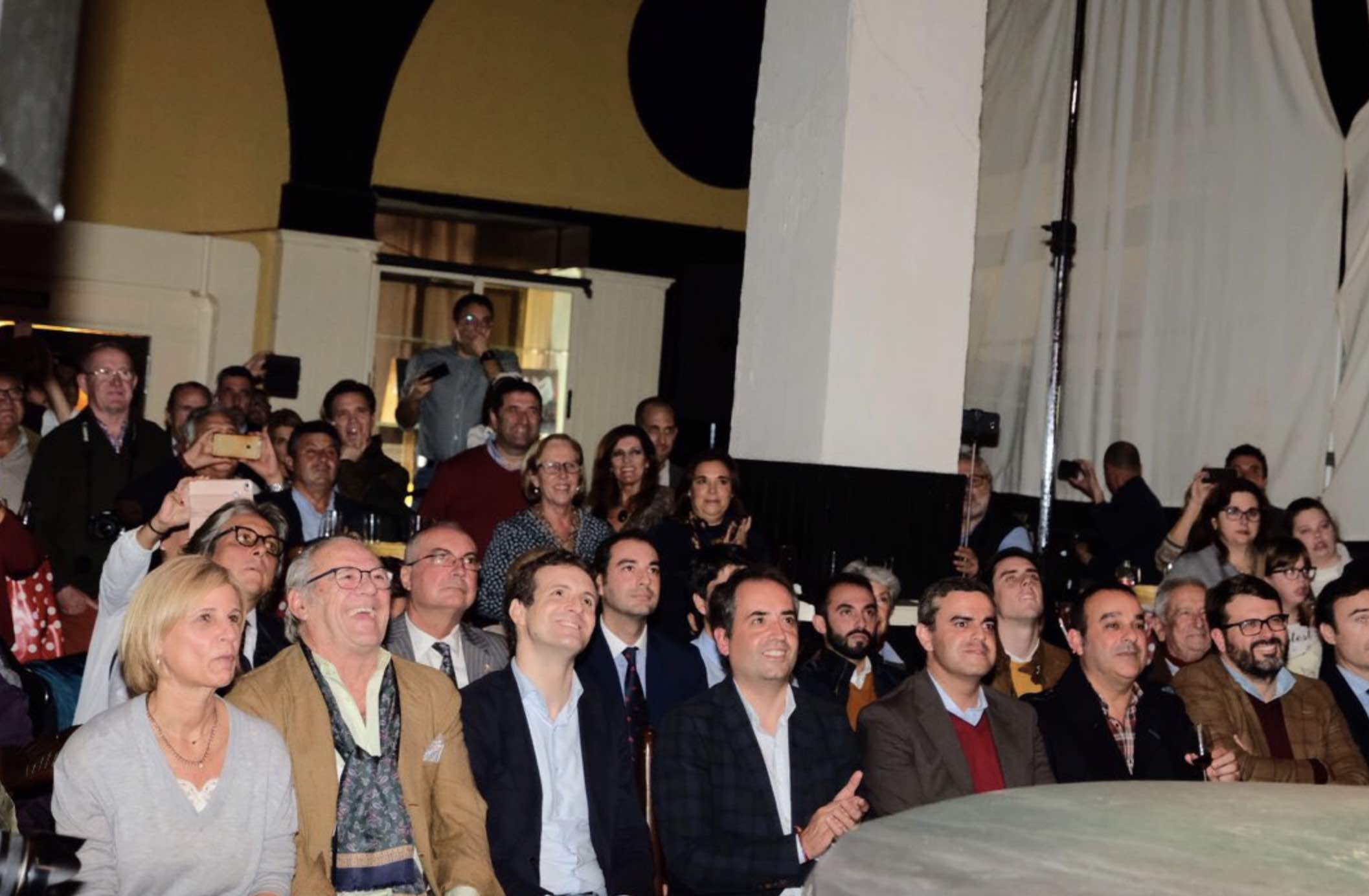 Un momento del acto en torno al flamenco protagonizado por Casado en Jerez, el pasado domingo.