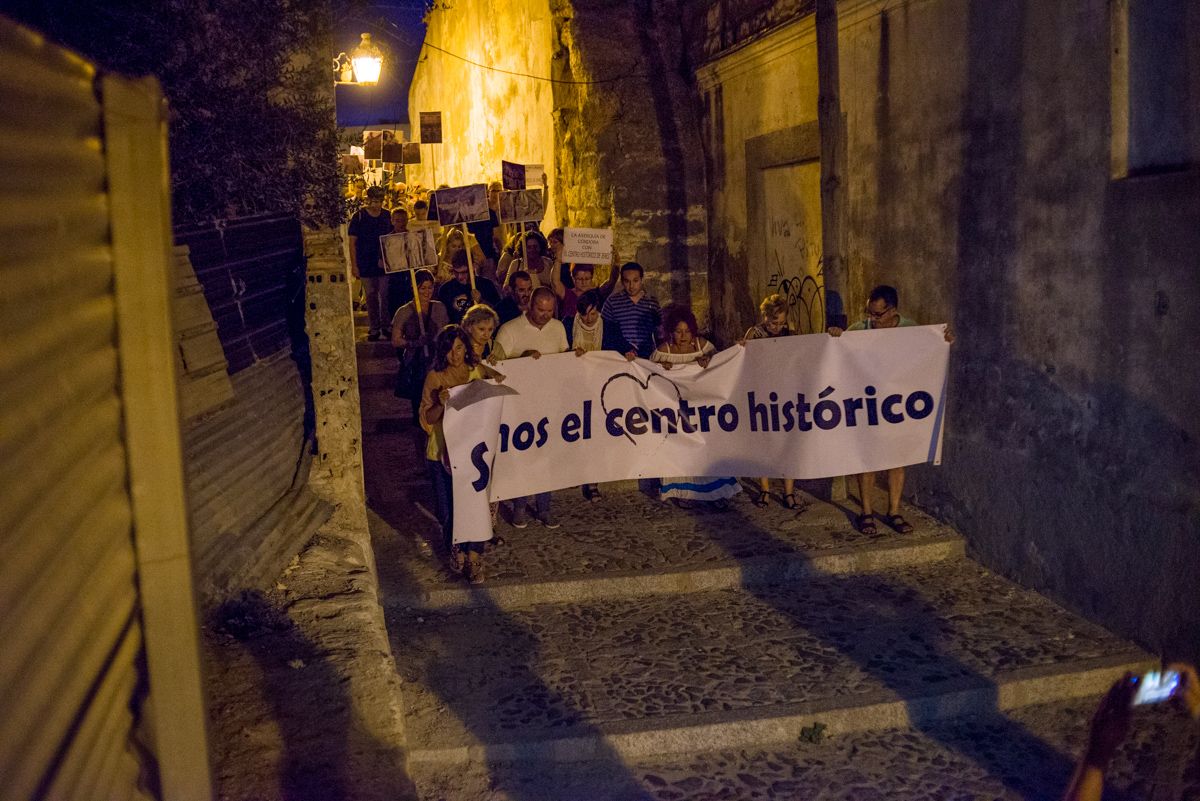 Manifestación 'Salvemos el centro histórico' de 2017. FOTO: MANU GARCÍA.