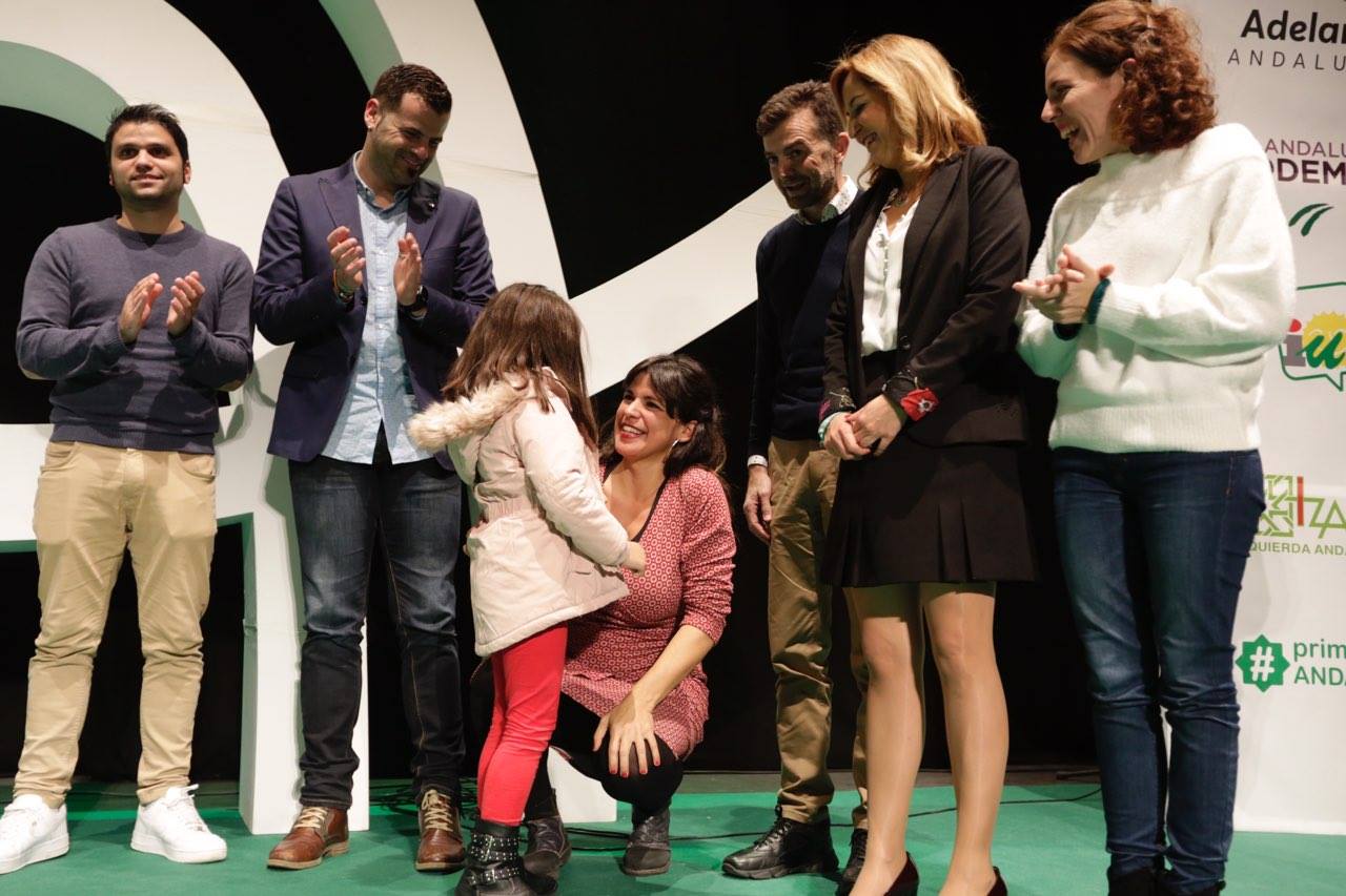 Un momento del mitin en Granada.