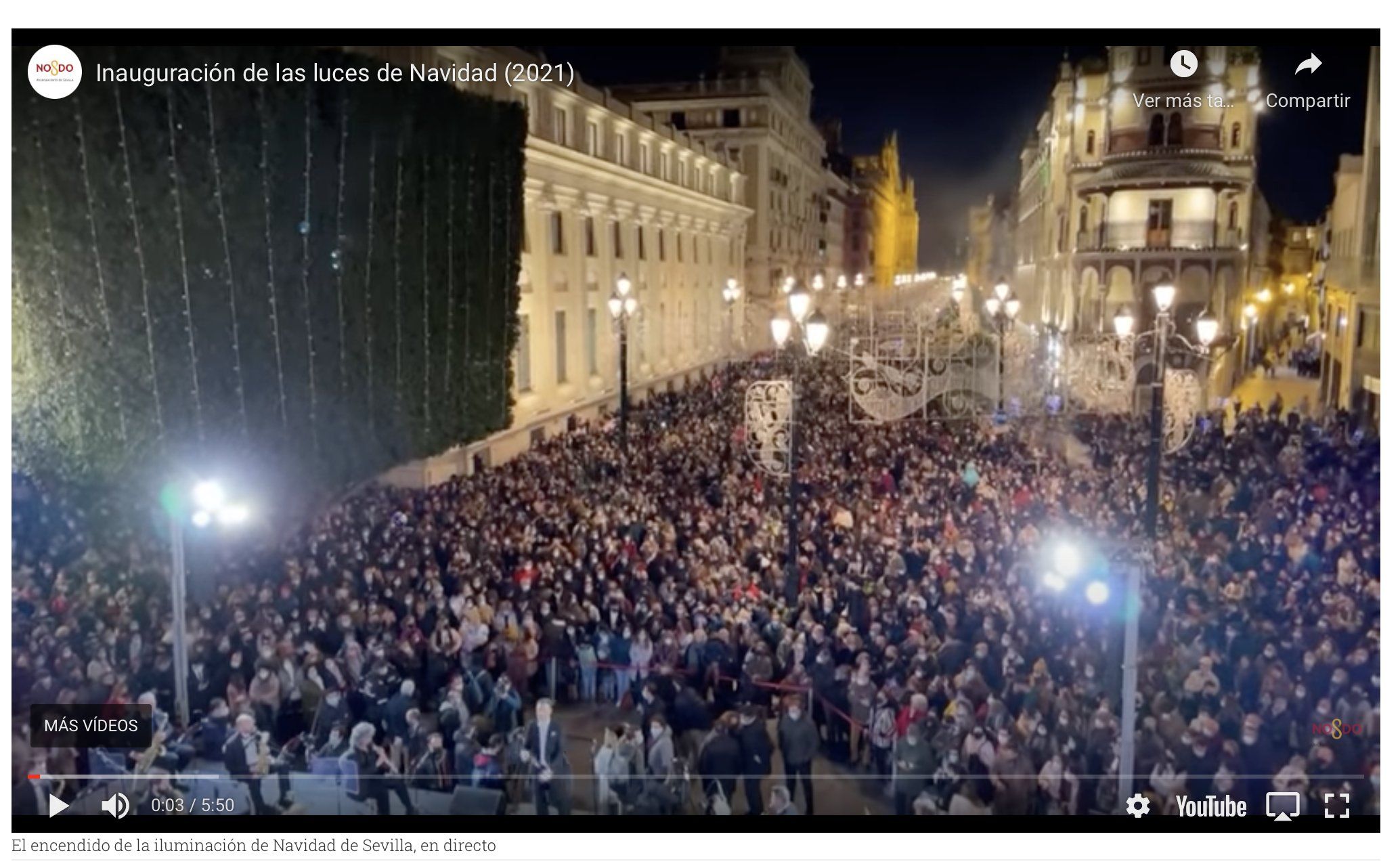 Las masificaciones en Sevilla o Málaga por los alumbrados navideños causan revuelo