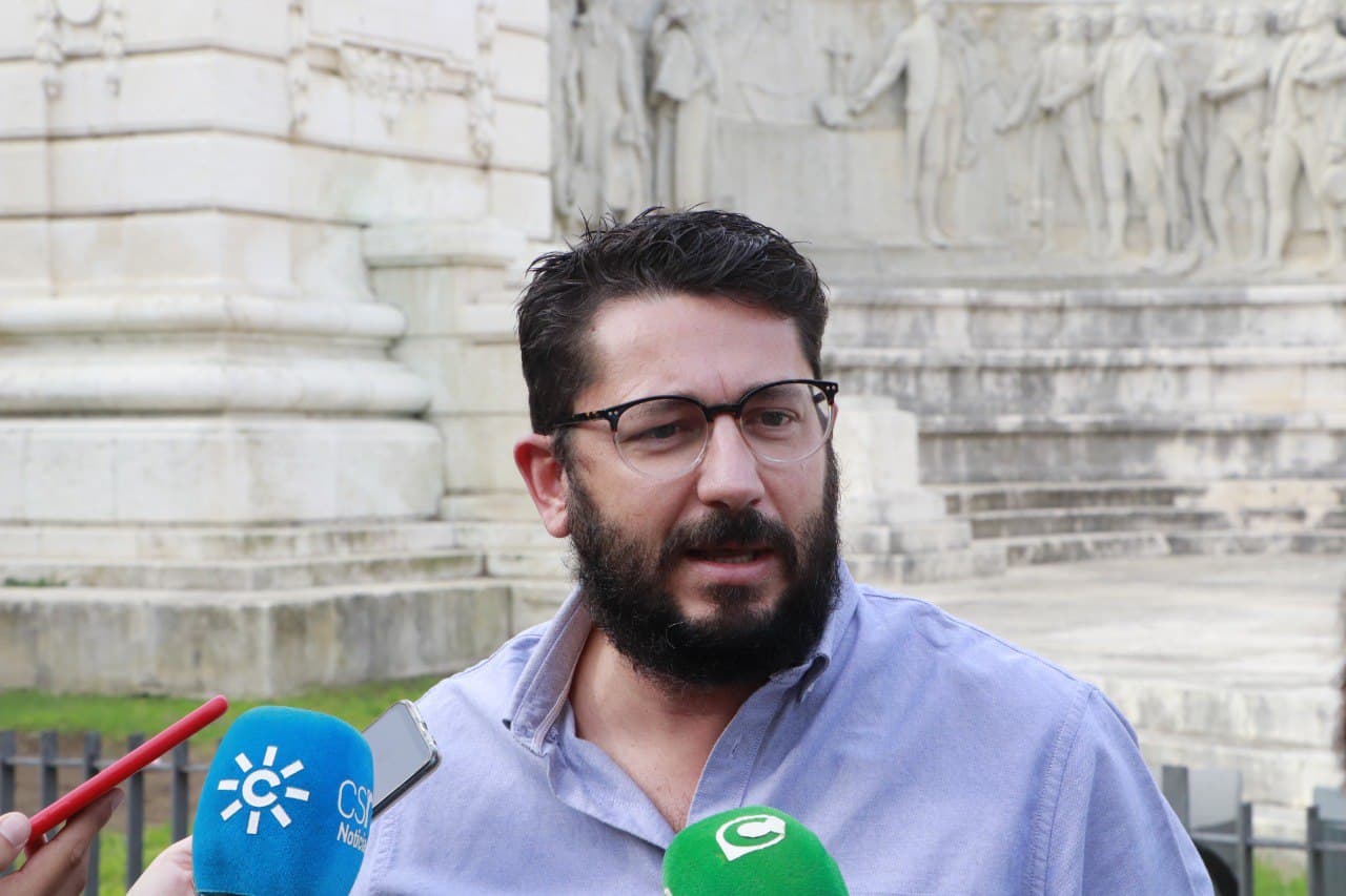 El coordinador provincial de IU Cádiz, Jorge Rodríguez.