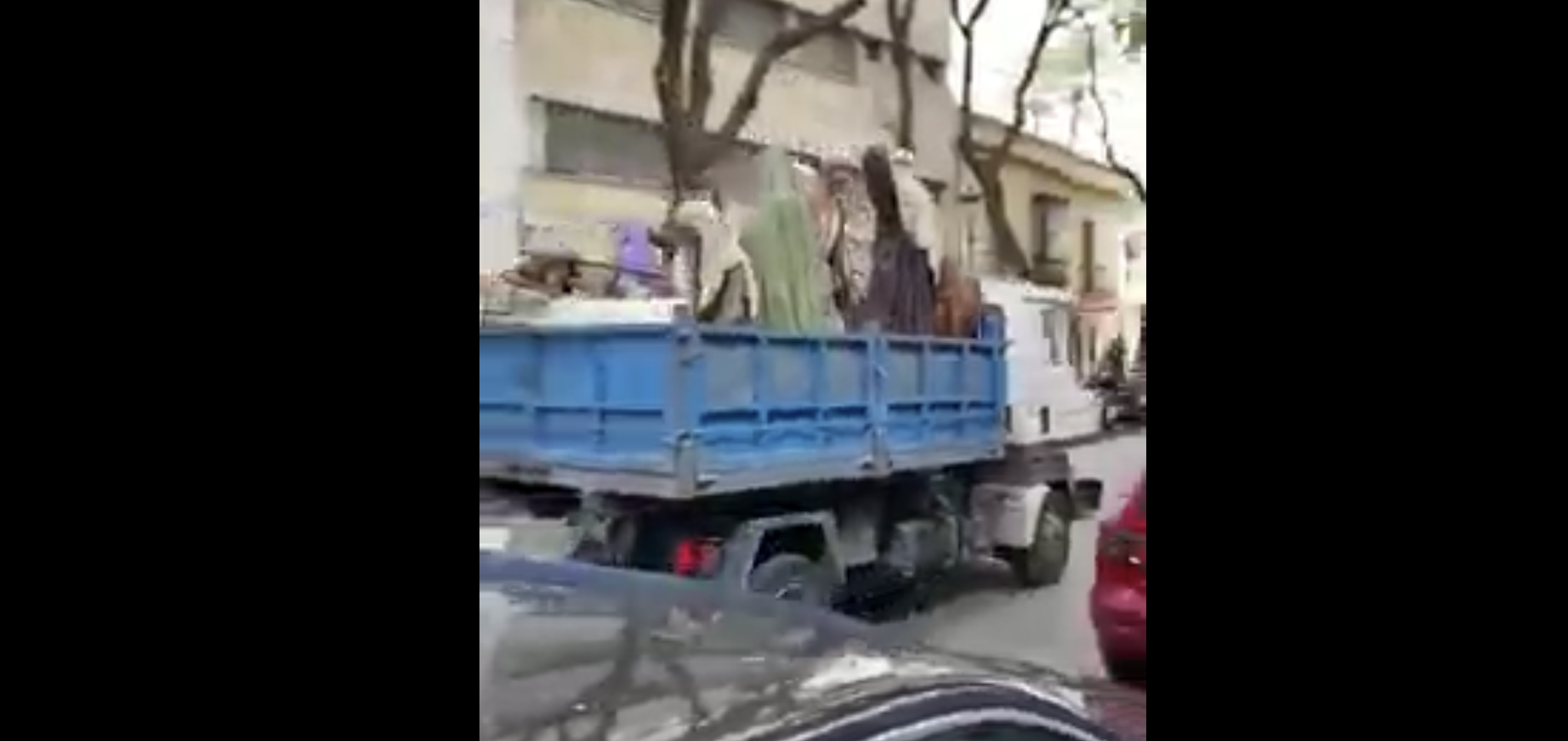 El vídeo viral del "singular" traslado de las figuras del Belén gigante de Jerez