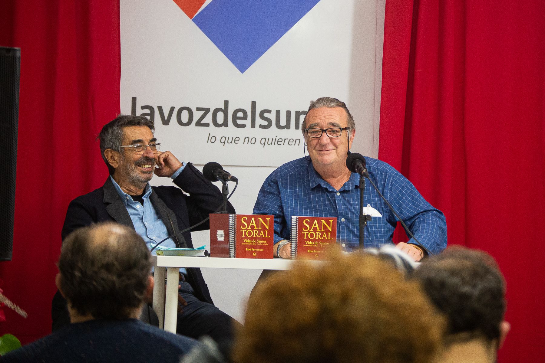 Un momento de la presentación en la Sala Tragaluz de 'San Toral', el nuevo libro de Pepe Pettenghi, el pasado jueves.