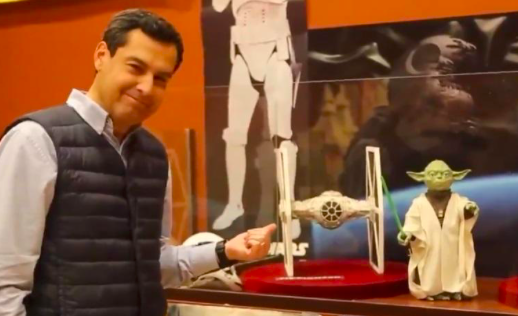 Juanma Moreno y 'Star Wars'.