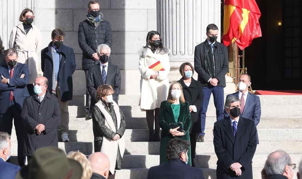 El 'runrún' del anticipo electoral en Andalucía. En la imagen, miembros de las Mesas del Congreso y del Senado, y representantes parlamentarios de ambas cámaras, asisten al acto de conmemoración del 43 aniversario de la Constitución.