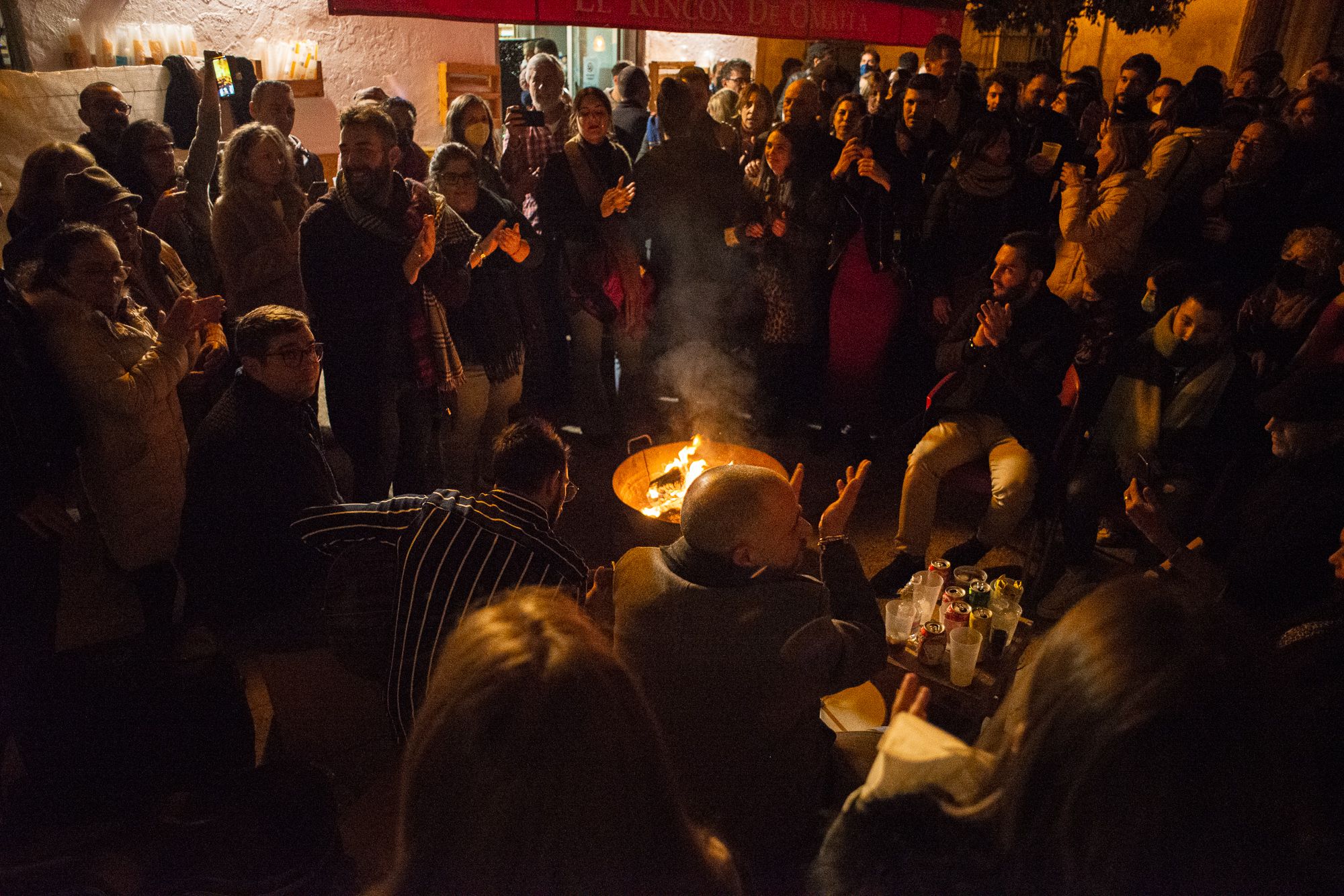 Una de las zambombas celebradas en la provincia de Cádiz en una imagen de archivo.