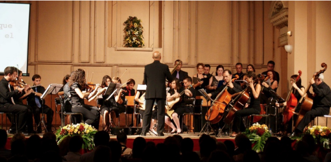 La Orquesta Barroca Cristóbal de Morales, en una actuación pasada.