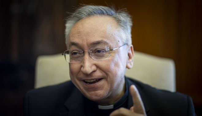 La sonrisa, algo habitual en su expresión.    ESTEBAN 