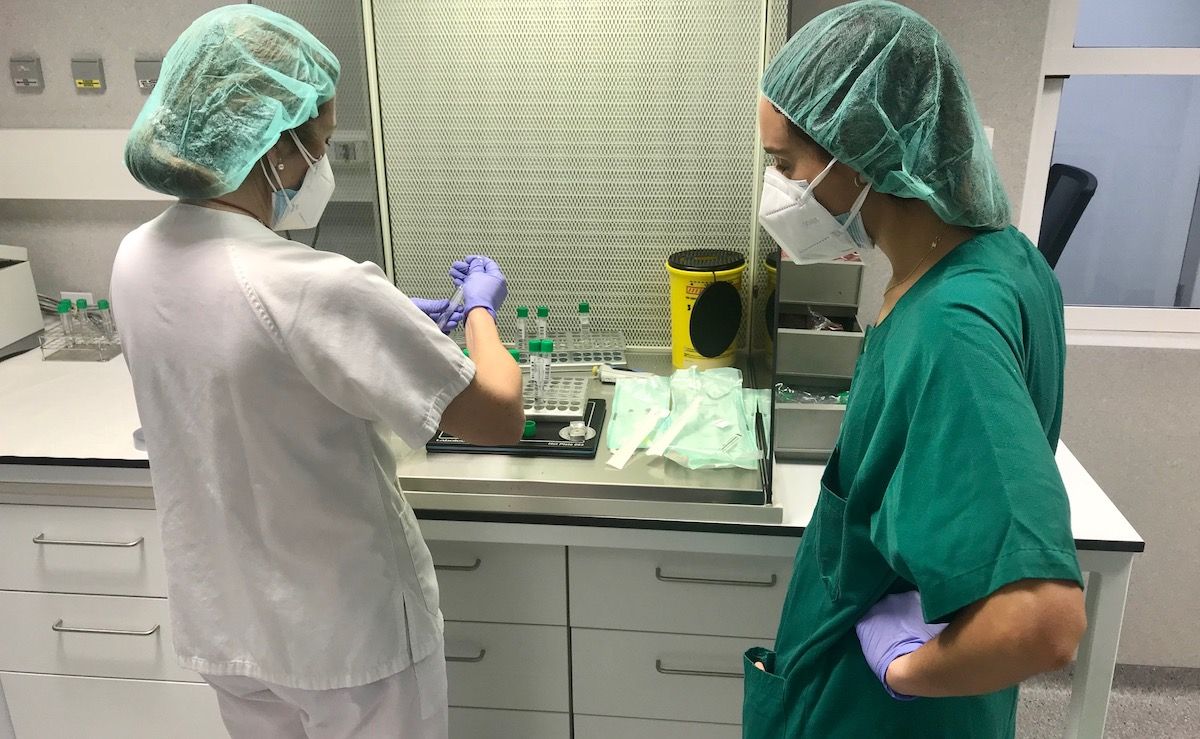Profesionales de una unidad de reproducción asistida en un hospital de Andalucía.