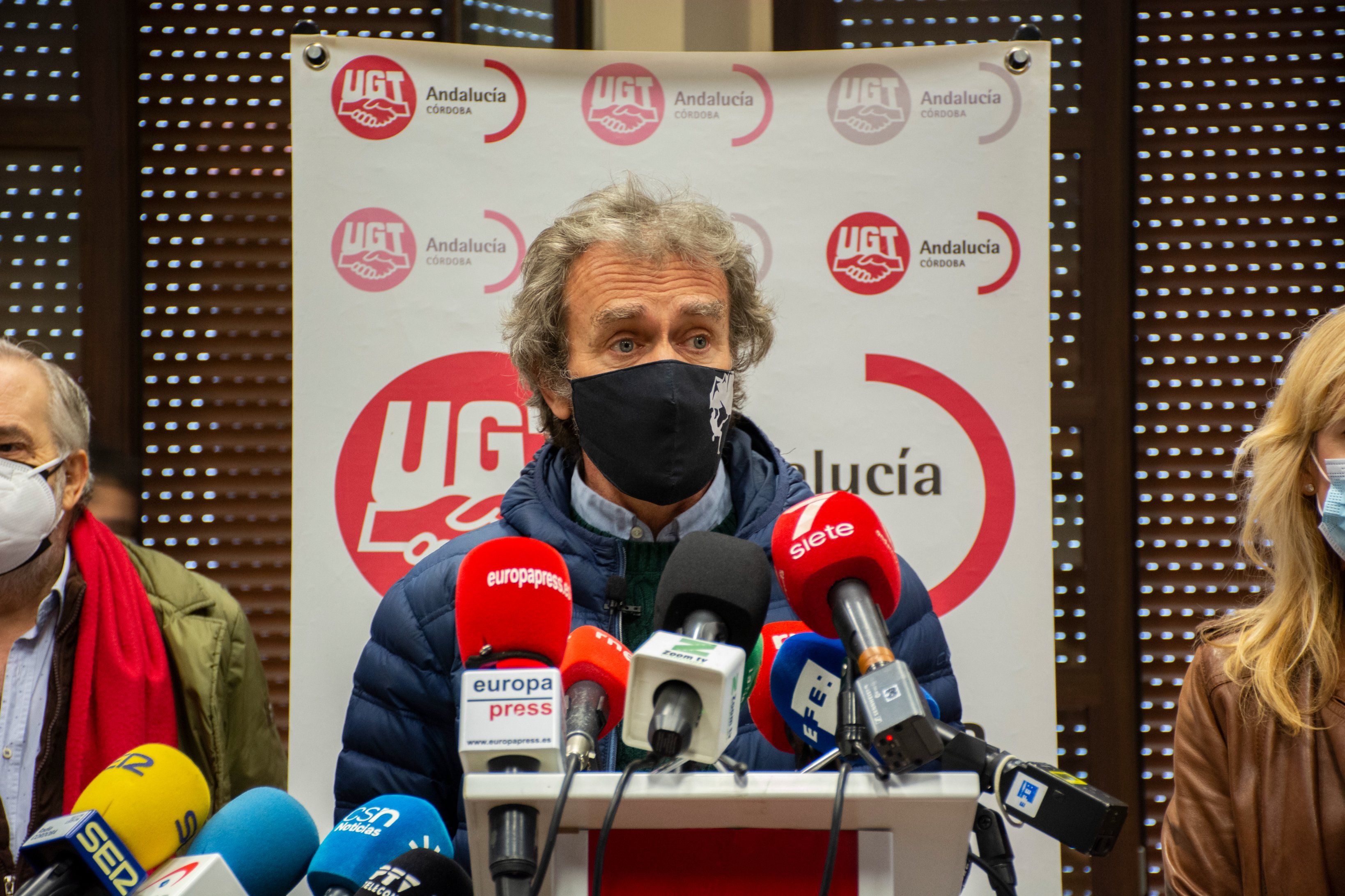Fernando Simón, durante su comparecencia de hoy ante los medios de comunicación.