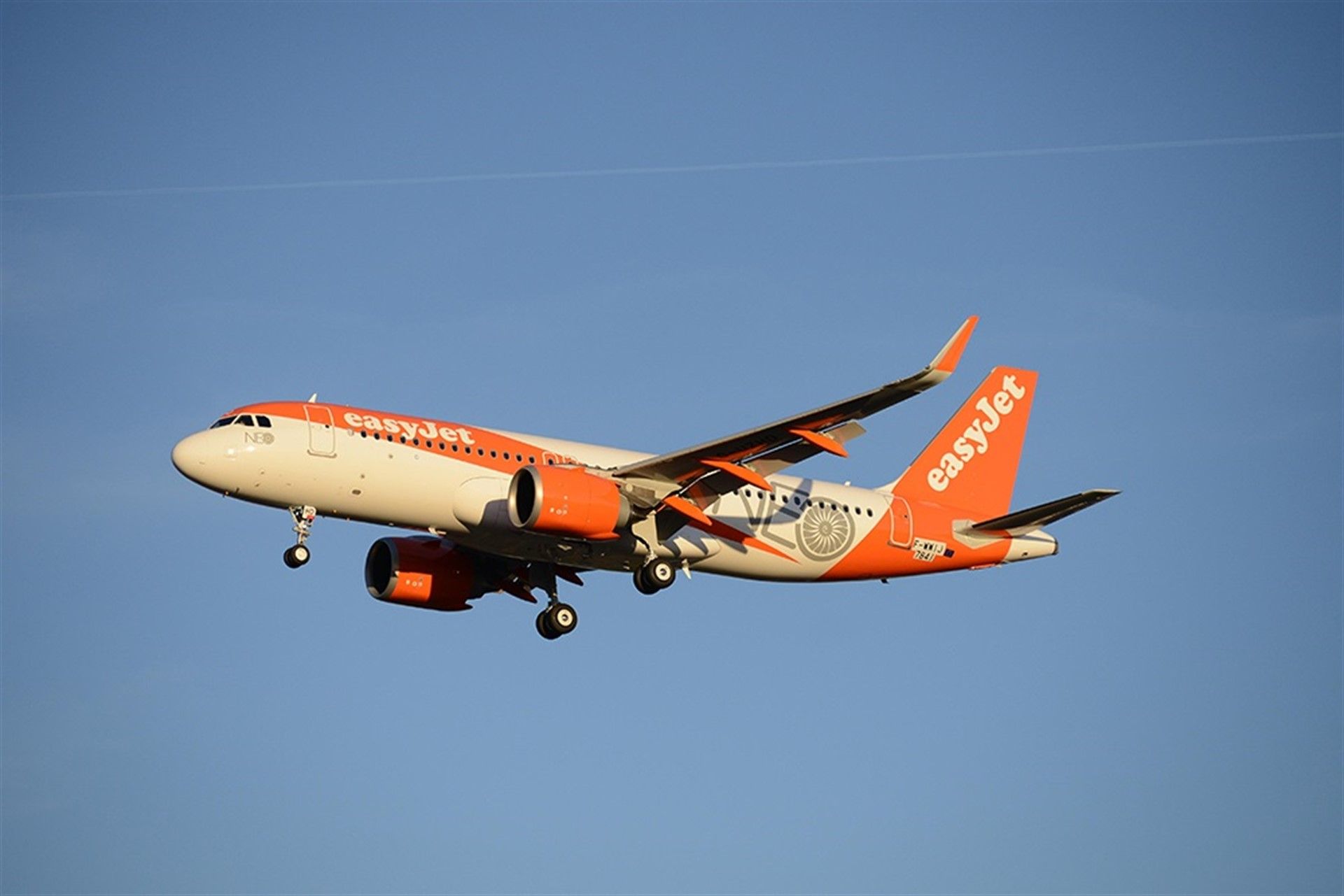 Un avión de EasyJet.
