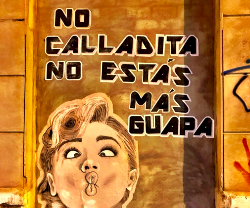 Un grafiti feminista. 