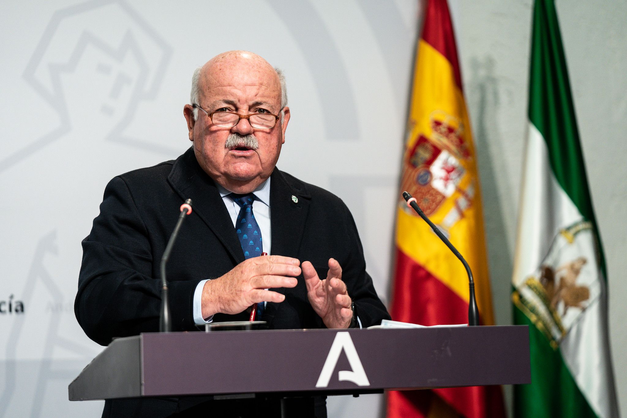 Jesús Aguirre, consejero de Salud y Familias de la Junta de Andalucía.