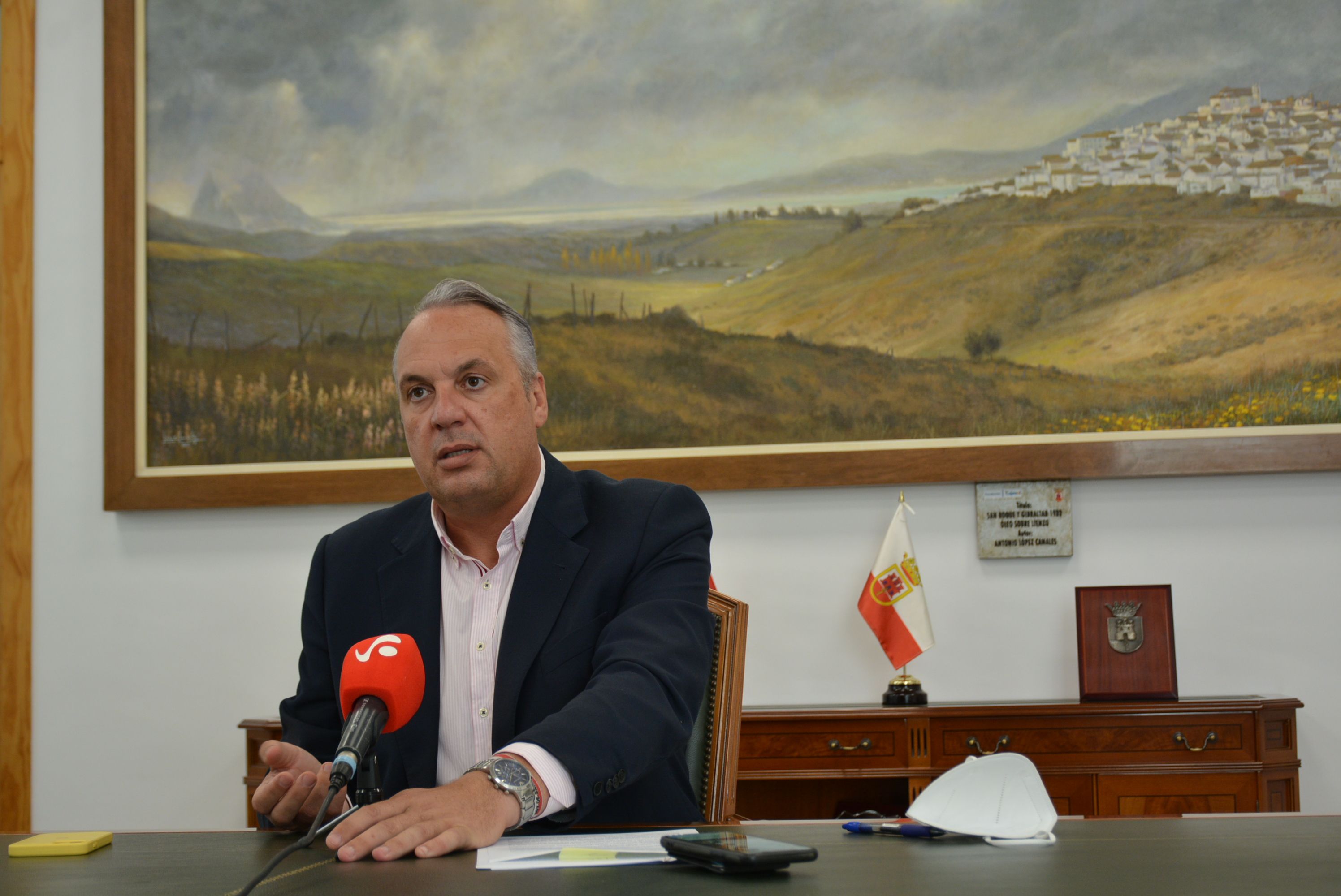 Juan Carlos Ruiz Boix, en la Alcaldía de San Roque, en días pasados.