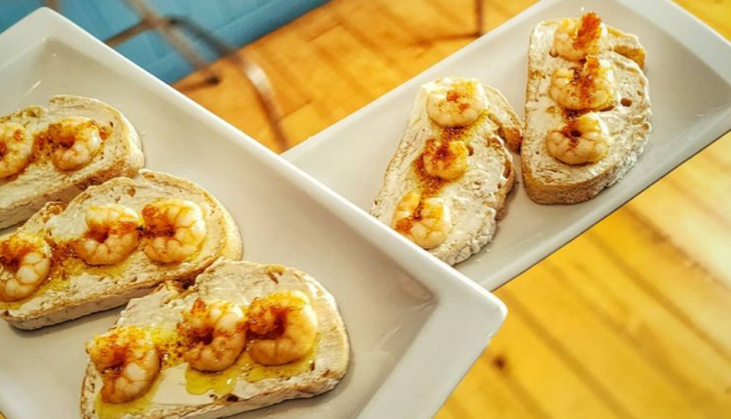 Tosta del restaurante Trasiego.