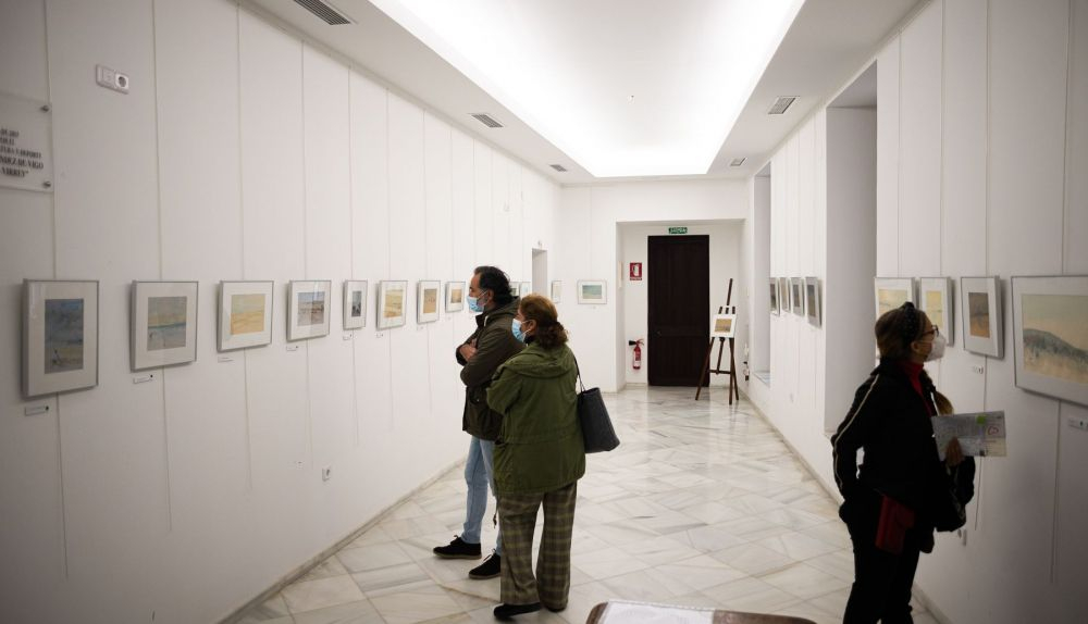 Exposición de José Mateos en el palacio del Virrey Laserna, en días pasados.