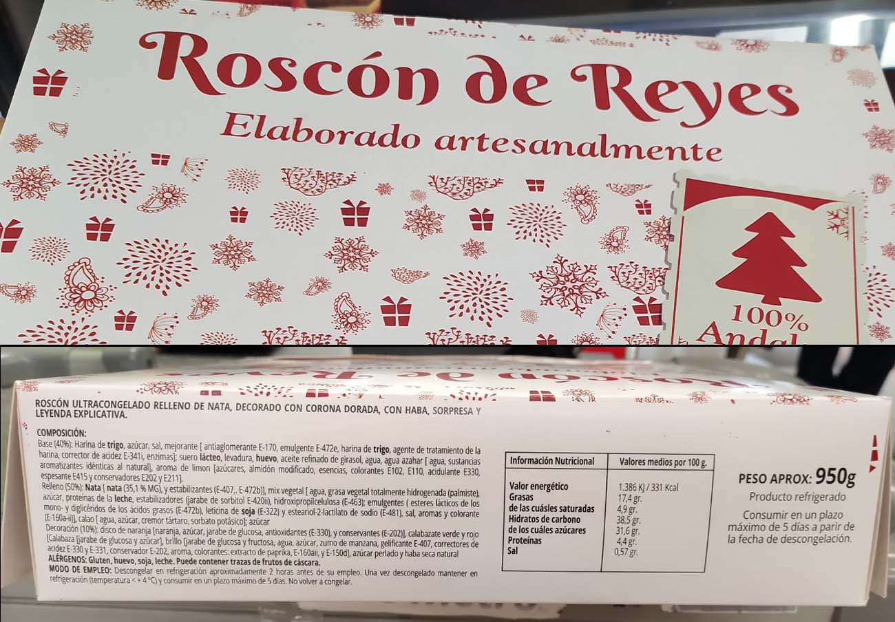 Roscón vendido en Mas.