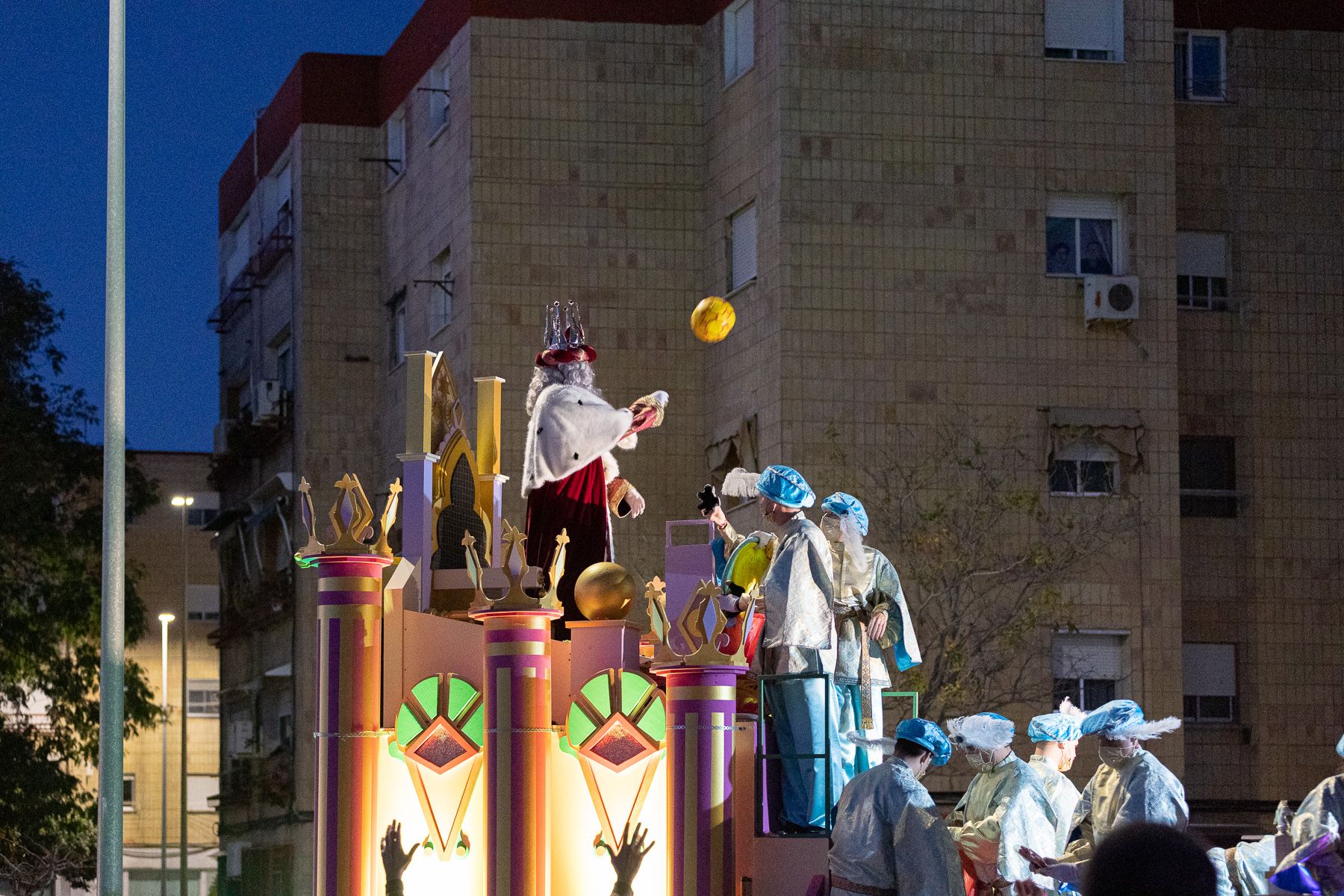La cabalgata de Reyes en Jerez, el pasado año en La Granja.