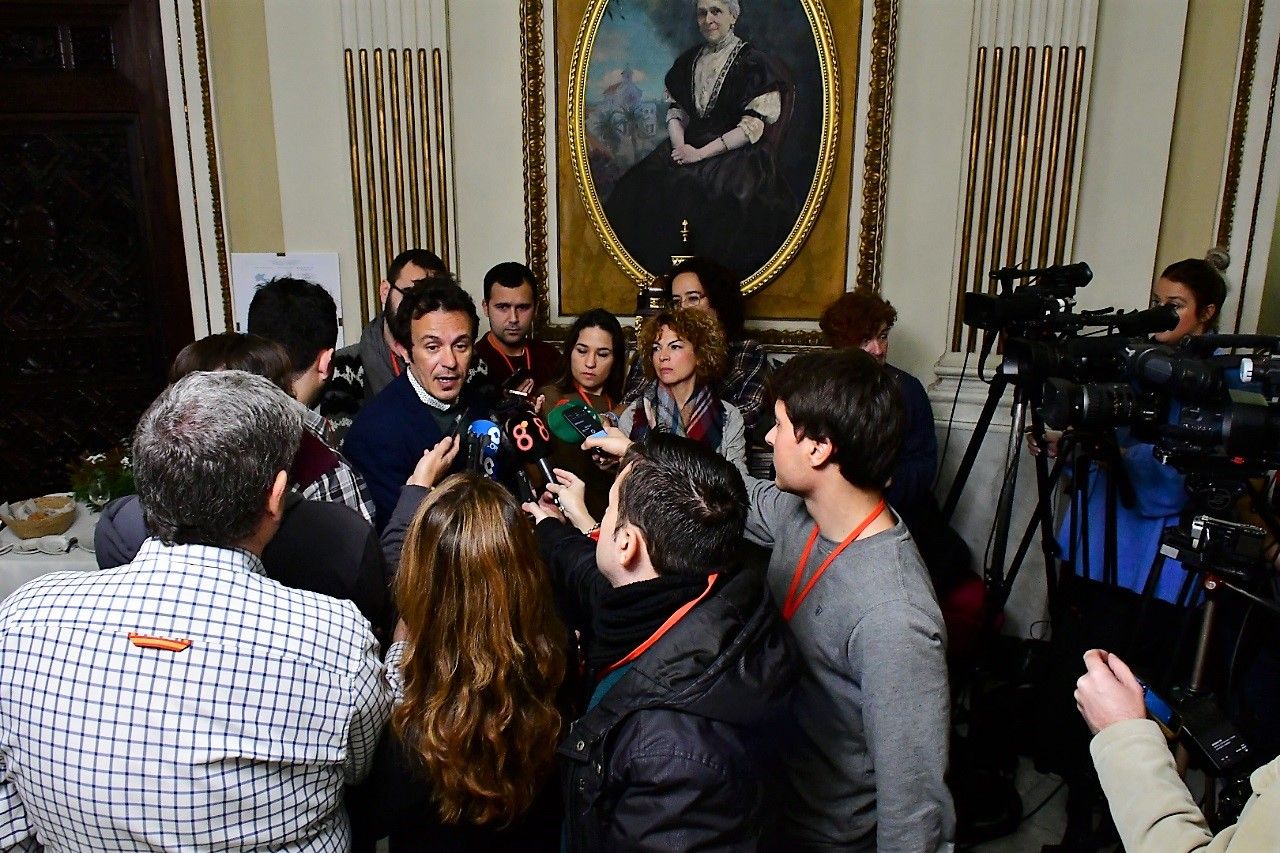José María González, durante su encuentro con los medios.