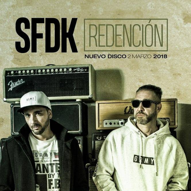 Cartel de presentación del último disco de SFDK