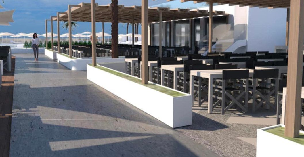 Así será el nuevo 'beach club'.