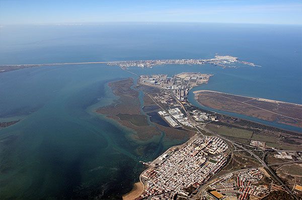 Vista aérea de Las Aletas.