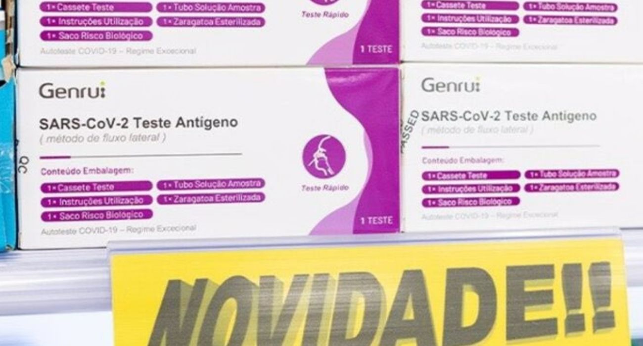 Los tes de antígenos que Mercadona vende en Portugal.