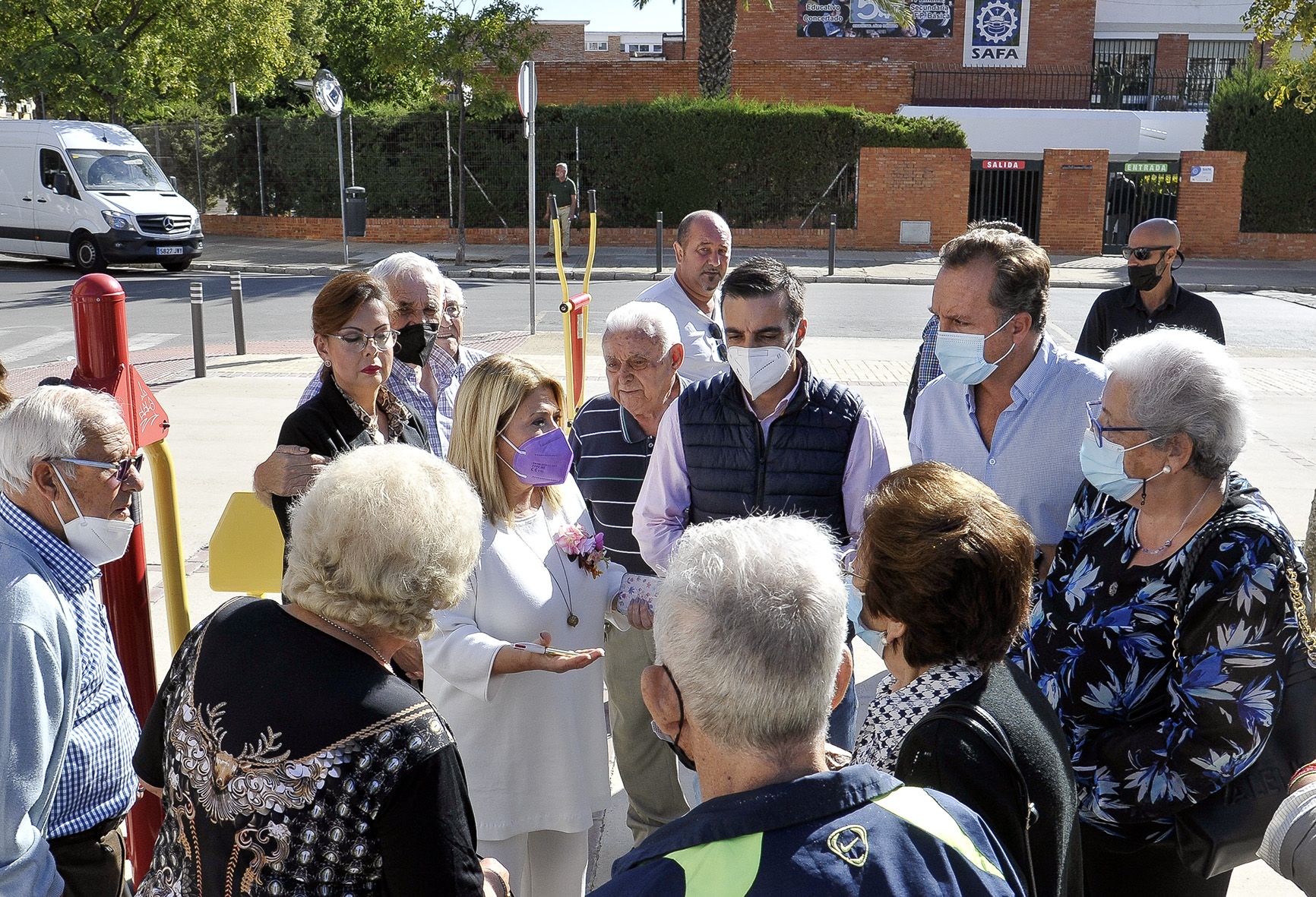 Avanza en la reforma de acerados del entorno de la plaza ‘Selu’ de San Benito en Jerez