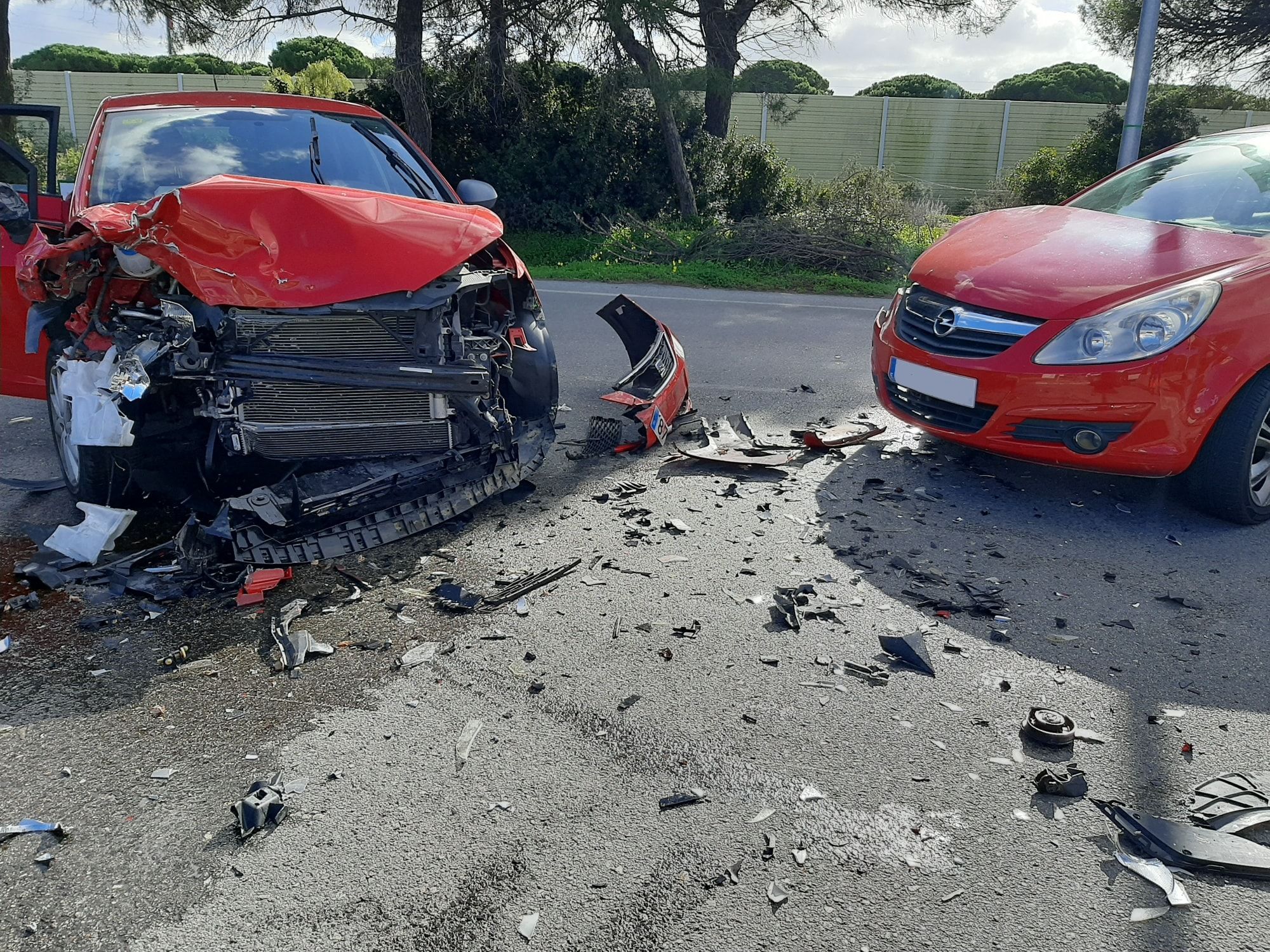Imagen del accidente de tráfico en Puerto Real.