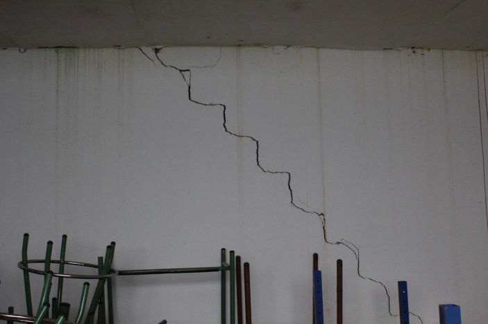 Una de las aulas afectadas del IES Fray Bartolomé de las Casas. FOTO: AMPA ALAMEDA. 