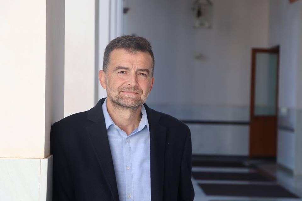 Antonio Maíllo, coordinador andaluz de IU, en el Parlamento de Andalucía. FOTO: R.S. 