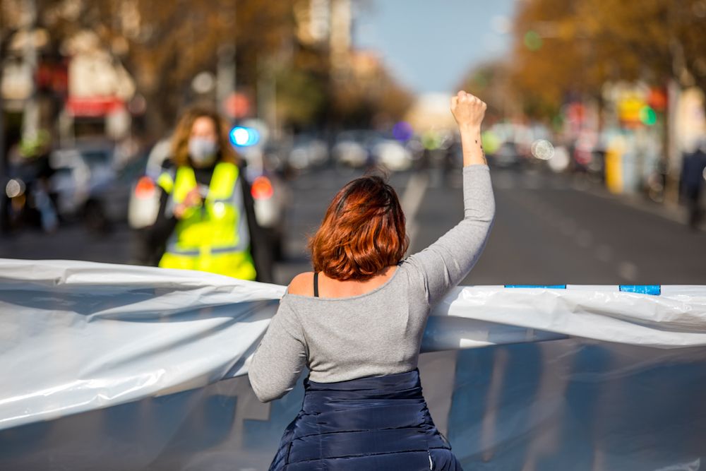 Una de las protestas llevadas a cabo por trabajadores del metal en Cádiz, donde se aplicó la 'Ley mordaza'.