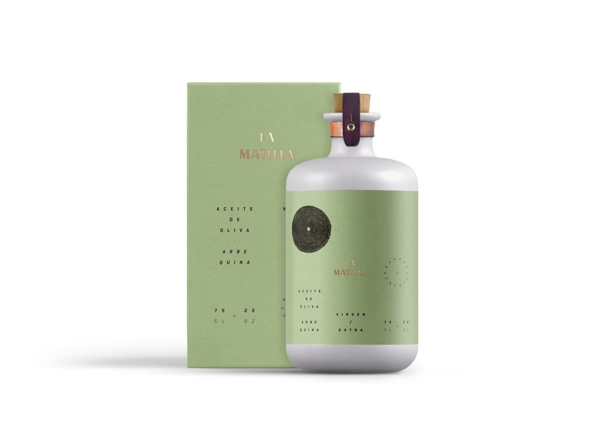 Una de las botellas del aceite especial 'kosher'.