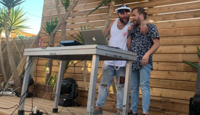 Juan, junto a Kiko Rivera.