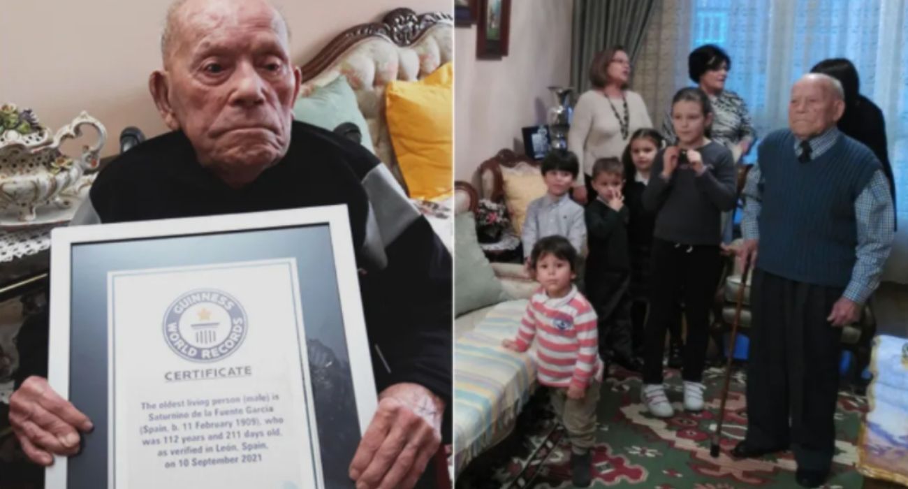 Saturnino de la Fuente García, el hombre más longevo del mundo, ha fallecido a los 112 años.   GUINESS WORLD RECORDS