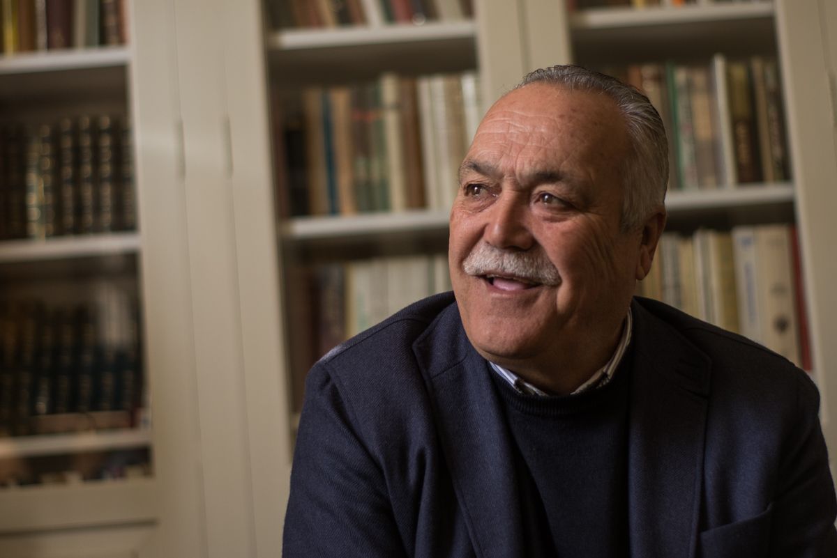 El venenciador jerezano Paco Gandón, durante la entrevista. FOTO: MANU GARCÍA. 