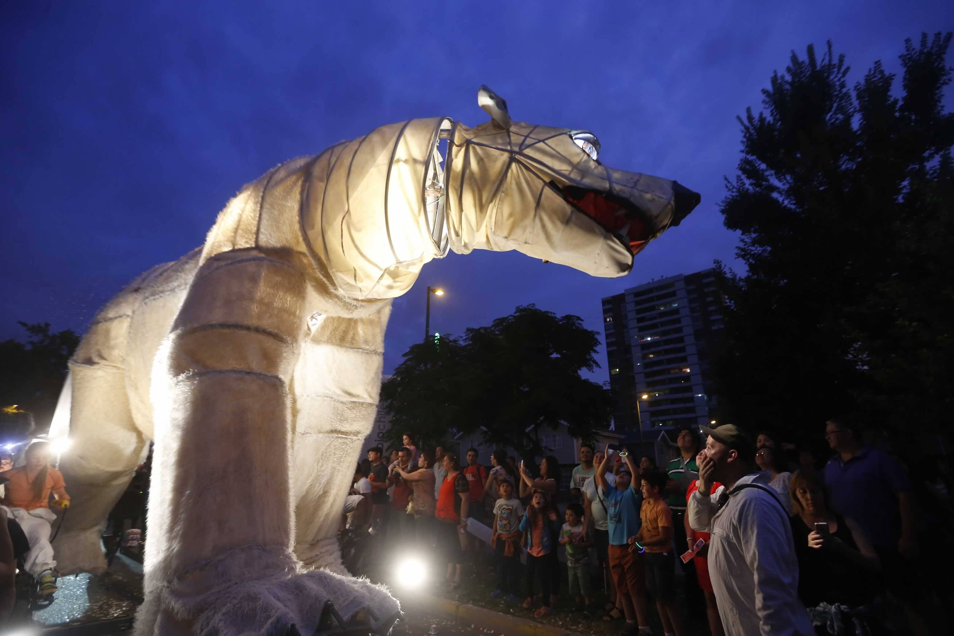 El espectáculo 'Arktika' en Chile. FOTO: WALKINGSTGO.CL. 
