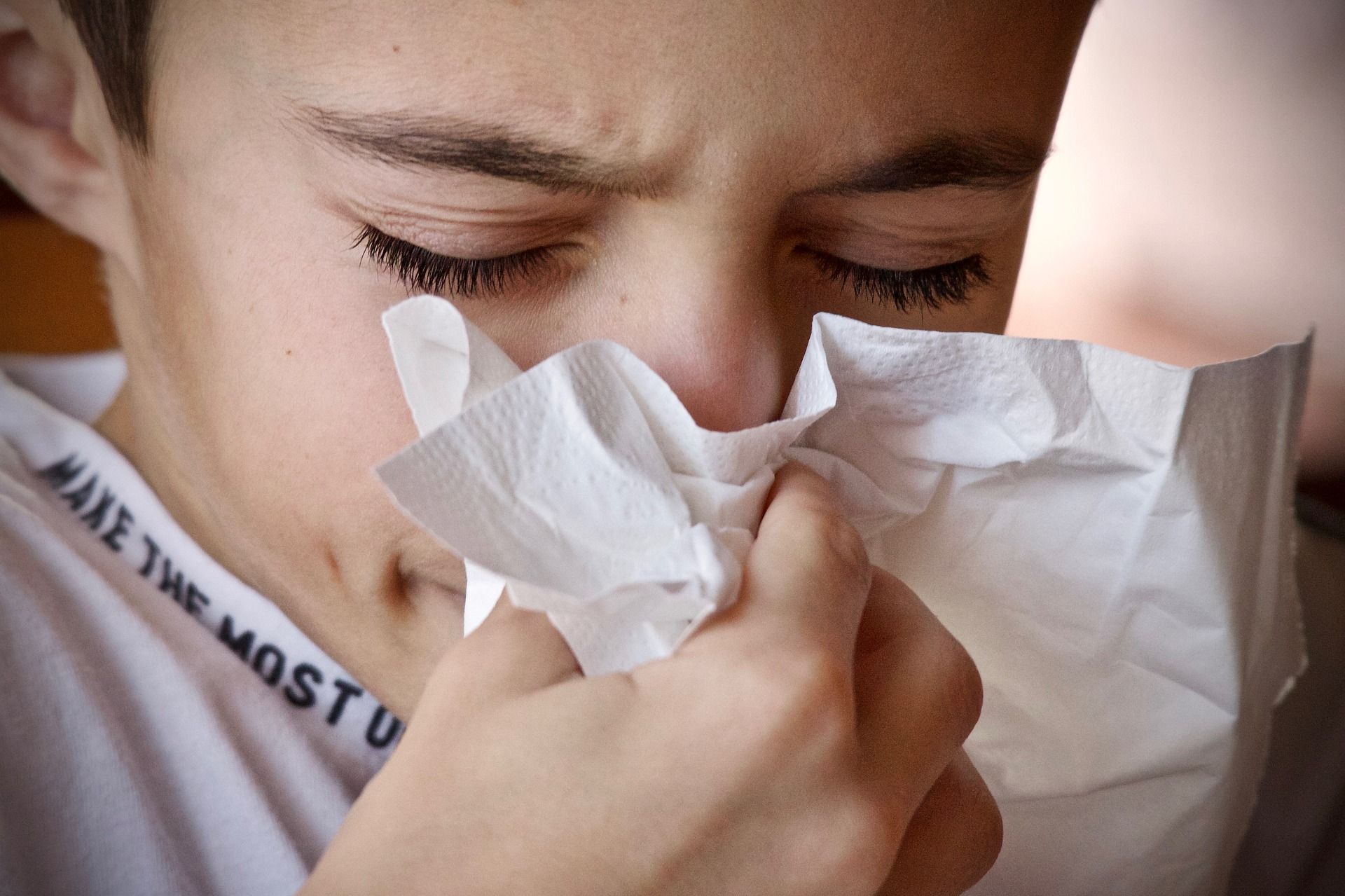 Una persona con alergia, en una imagen de archivo.